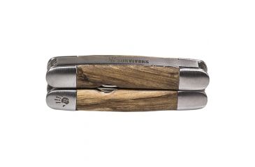 Image of 12 Survivors Pocket Harvester, Zebra Wood Handle TS72002B