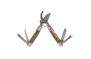 Image of 12 Survivors Pocket Harvester, Zebra Wood Handle TS72002B