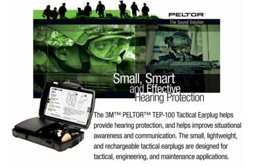 Image of 3M PELTOR Tactical Earplug TEP-100, 1 Kit EA/Case