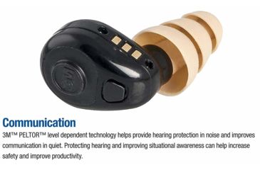 Image of 3M PELTOR Tactical Earplug TEP-100, 1 Kit EA/Case