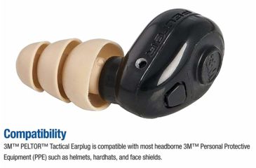 Image of 3M PELTOR Tactical Earplug TEP-100, 1 Kit EA/Case