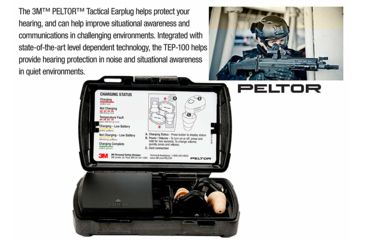 Image of 3M PELTOR Tactical Earplug TEP-100, 1 Kit EA/Case