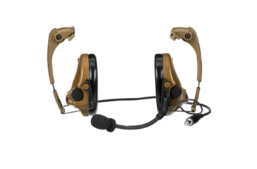 Image of 3M V Headset, w/ IHPS Attachment, Single Lead, Coyote Brown, MT20H682HPS-47 CY