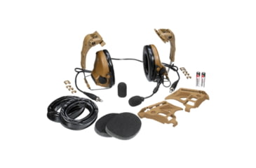 Image of 3M VI NIB Headset w/IHPS Attachment, Dual Lead, Coyote Brown, MT20H682HPS-19N CY