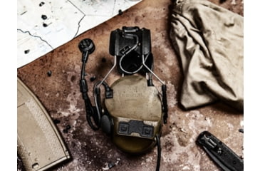 Image of 3M VIII Single Comm Headset, Nexus 4-Con, Charcoal Grey, MT14H418A-47 GE