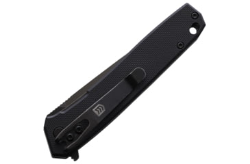Image of 3V Gear Plain G10 Naked React Folding Knife, 3.75in Closed, 3in, 8Cr14MoV, Black Coated Blade, Black Plain G10 Handle, VVV-PB-BC-NAKED