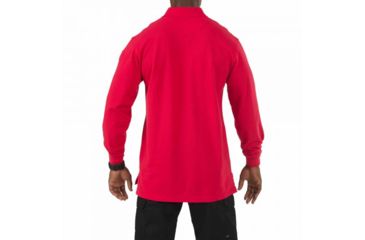 Image of 5.11 Tactical Professional Long Sleeve Polo - Men's, 3XL, Regular, Range Red, 42056-477-3XL