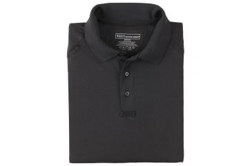 Image of 5.11 Tactical Performance Long Sleeve Polo - Men's, Large, Regular, Black, 72049-019-L