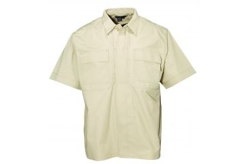 Image of 5.11 Tactical TDU Short Sleeve Shirt - Poly/Cotton Ripstop - TDU Khaki - XXL 71001-162-XXL