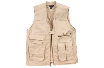 Image of 5.11 Tactical Vest, Concealable, Khaki, Extra Large, 80001-055-XL