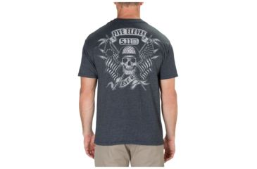 Image of 5.11 Tactical Banners &amp; Bayonets Tee, Charcoal Heather - 41191RRW-035-2XL