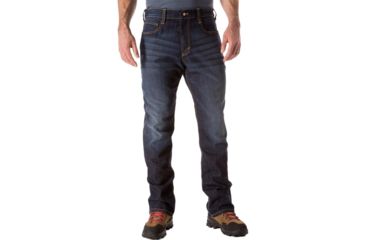 Image of 5.11 Tactical Defender-Flex Straight Jean - Mens, Dark Wash Indigo, 28-30, 74477ABR-649-28-30