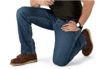 Image of 5.11 Tactical Defender-Flex Straight Jean - Mens, Medium Wash Indigo, 32-34, 74477ABR-586-32-34