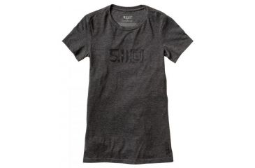 Image of 5.11 Tactical Knife Fight Tee, CHARCOAL HEATHER, M 31014AC-CHARCOAL HEATHER-M