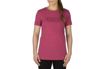 Image of 5.11 Tactical Knife Fight Tee, RASP HEATHER, L 31014AC- RASP HEATHER-L