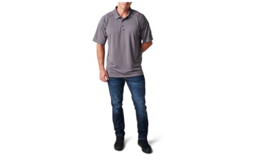 Image of 5.11 Tactical Performance S/S Polo - Mens, Storm, 2XL, 710490922XL