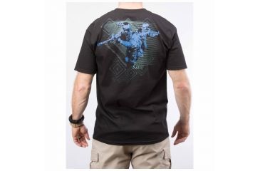 Image of 5.11 Tactical Red Scope T-shirt, Black - 41006CM019L