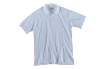 Image of 5.11 Tactical Short Sleeve Utility Polo Shirt, Tall - Men's, White, L, 41180T-010-L