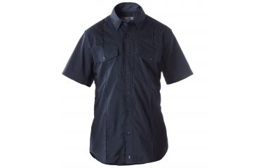 Image of 5.11 Tactical Stryke PDU B Class Short Sleeve Shirt - Men's, Midnight Navy, SS, 71038-750-S-S