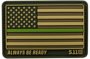 Image of 5.11 Tactical Thin Green Line Patch - Unisex, Green, 1 SZ, 81669-194-1 SZ