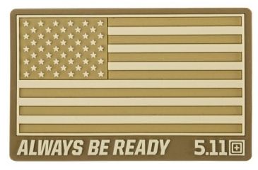 Image of 5.11 Tactical USA Patch - Unisex, Coyote, 1 SZ, 81024-120-1 SZ