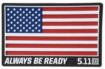 Image of 5.11 Tactical USA Patch - Unisex, Red, 1 SZ, 81024-460-1 SZ