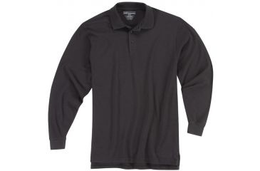 Image of 5.11 Tactical Utility Long Sleeve Polo - Men's, Black, 3XL, 72057-019-3XL