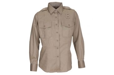 Image of 5.11 Tactical Class A Long Sleeve PDU Twill Shirt - Women's, Silver Tan, LR, 62064-160-L-R