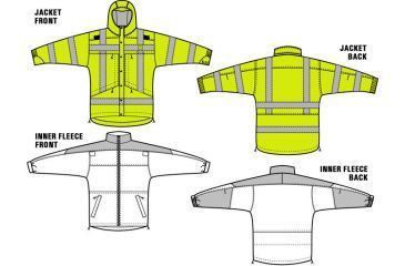 Image of 5.11 Tactical 3-in-1 Reversible High-Vis Parka - Mens, High Vis Yellow, XS, 48033ABR-320-XS
