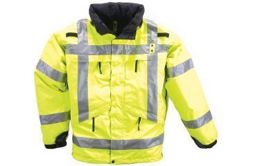 Image of 5.11 Tactical 3-in-1 Reversible High-Vis Parka - Mens, High Vis Yellow, XS, 48033ABR-320-XS