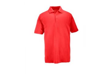 Image of 5.11 Tactical Professional Short Sleeve Polo - Men's, Large, Regular, Range Red, 41060-477-L