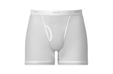 Image of 5.11 Tactical 9in Sports Boxer Brief, White