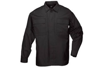 Image of 5.11 Tactical Taclite TDU Long Sleeve Shirt, Tall - Men's, Black, XL, 72054T-019-XL