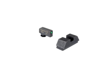 Image of Ameriglo Optics Compatible Tritium Handgun Sight Set for Glock Flat Black .295 Rear 1L Tall Green with Black .220 Front 3030BDA5, GL-880
