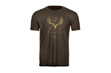 Image of Leupold Buck Skull T-Shirts - Men's, Espresso, Extra Large, 184156