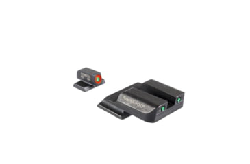Image of Ameriglo Trooper Tritium Handgun Sight Set for S&amp;W M&amp;P Shield Excludes EZ Green Rear Green with LumiGreen Front 813BCF9E, SW-823