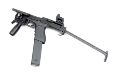 Image of A3 Industries 10 B&amp;T USW Modular Vertical Foregrip, 100 Degrees, Picatinny, w/ Handstop, 2.75in HK Grooved Grip, Polymer Base, Black, VFG-174