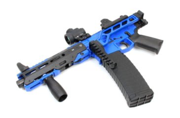 Image of A3 Industries Compact Modular Vertical Foregrips, Compact Single-Slot M-Lok Mounting Base With 2In Grooved Grip, Aluminum, Black, VFG-152