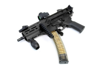 Image of A3 Industries Compact Modular Vertical Foregrips, Compact Single-Slot M-Lok Mounting Base With 2In Grooved Grip, Aluminum, Black, VFG-152
