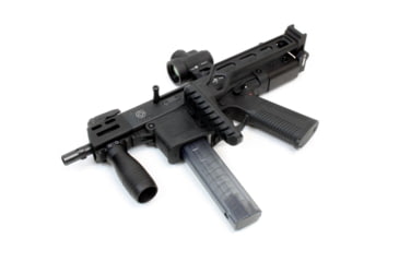 Image of A3 Industries Compact Modular Vertical Foregrips, Compact Single-Slot M-Lok Mounting Base With 2In Grooved Grip, Aluminum, Black, VFG-152