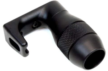 Image of A3 Industries Compact Shorty Vertical Grip w/ Integrated Handstop, 90 Degree, 2.50in Aluminum Grenade Grip, Aluminum Base, Black, VFG-118