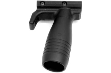 Image of A3 Industries Modular Vertical Foregrip For B&amp;T GHM-K, 100 Degree, w/ Hand-Stop And 2.75In HK Grooved Aluminum Grip, Polymer Base, Black, VFG-146