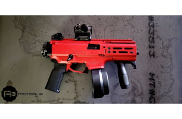 Image of A3 Industries Modular Vertical Foregrips, 100 Degree, M-LOK, w/ Handstop, 3.00In Knurled Aluminum Grip, Polymer Base, Black, VFG-112