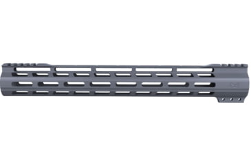 Image of ABC RIFLE COMPANY Super Slim Free Float Hybrid Top Cut AR-15 M-LOK Handguard, 15in, Cerakote Sniper Grey, HG15-TC-ML15-SG