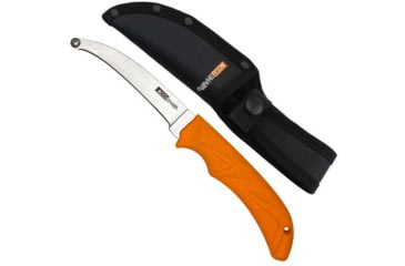 Image of AccuSharp Skinning Knife, 4in, 420 Stainless Steel Blade, Orange Thermoplastic Rubber Handle, 734C