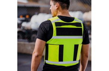 Image of Ace Link Armor Standard Level IIIA High Visibility Bulletproof Vest, Yellow, Medium, CR-HIVIS-M-SAFETY YELLOW