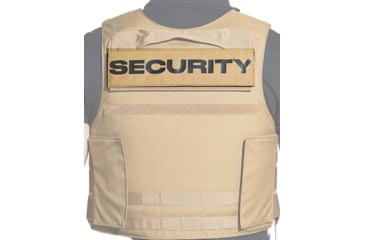 Image of Ace Link Armor Security Patch, Black On Coyote, B-TG-ID-SEC-BLK-CBR