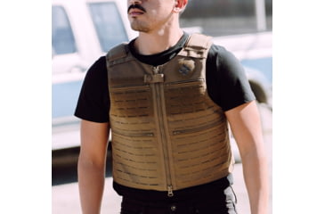 Image of Ace Link Armor Level IIIA Standard Laser-Cut Patrol Bulletproof Vest, Coyote Brown, Large, PAT-3A-LC-L-COYOTE BROWN