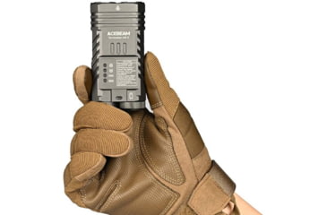 Image of Acebeam EDC Terminator M2-X Flashlights, Li-Ion Battery, 3200 Lumens w/RGB, Grey, M2-X