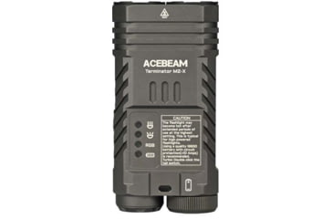 Image of Acebeam EDC Terminator M2-X Flashlights, Li-Ion Battery, 3200 Lumens w/RGB, Grey, M2-X